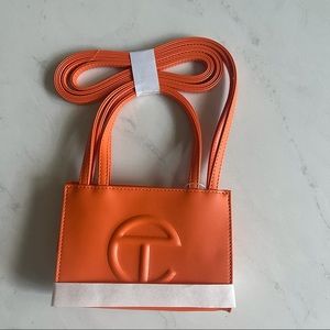 Telfar Small Orange Shopping Bag